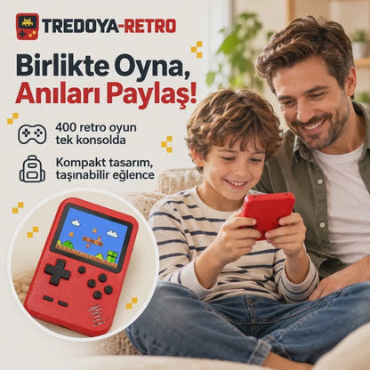 Tredoya-Retro™ 400 Oyunlu Taşınabilir Mini Oyun Konsolu